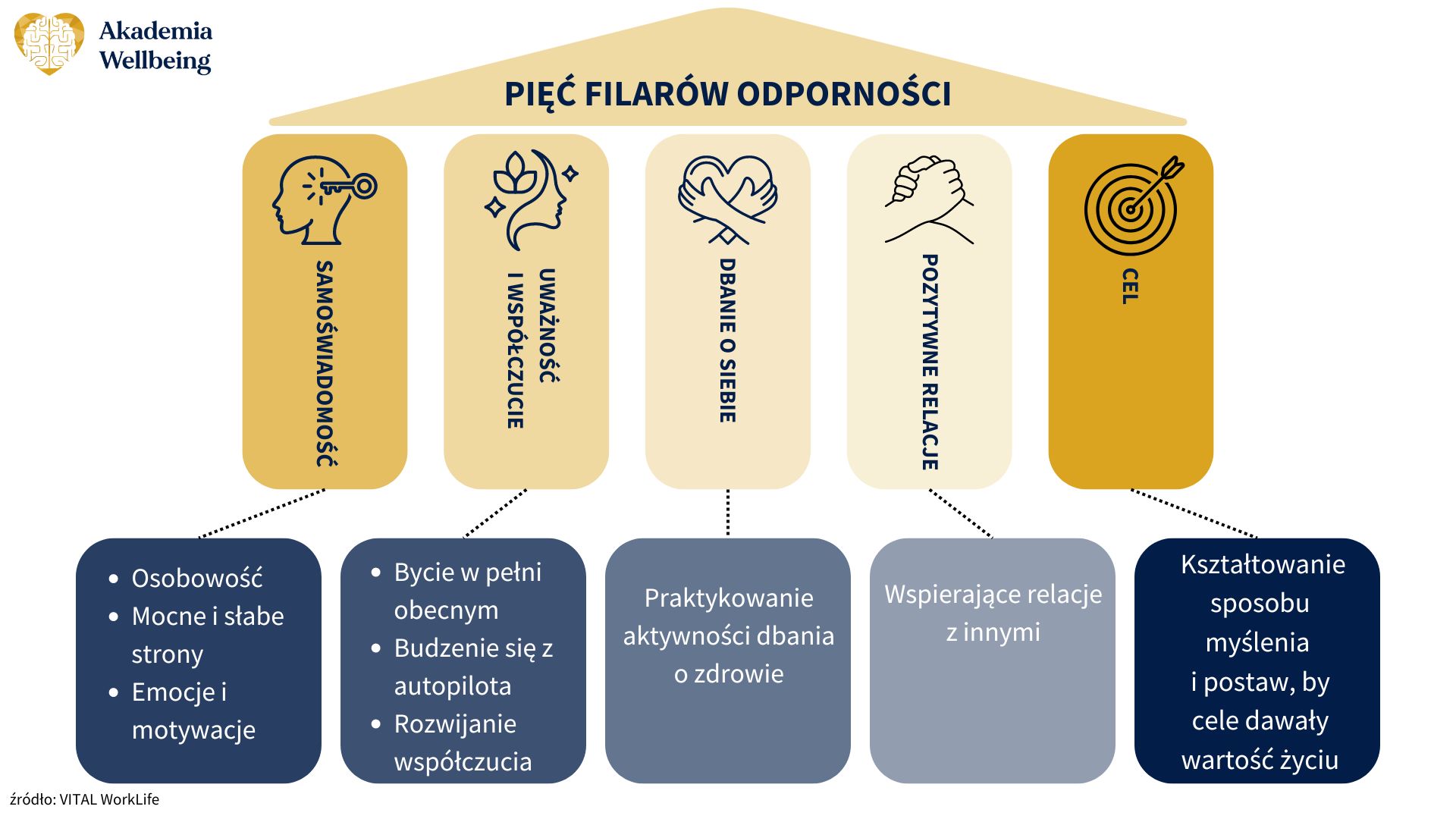 5 filarów odporności z uważnością